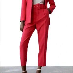 Zara Red Women's Trousers